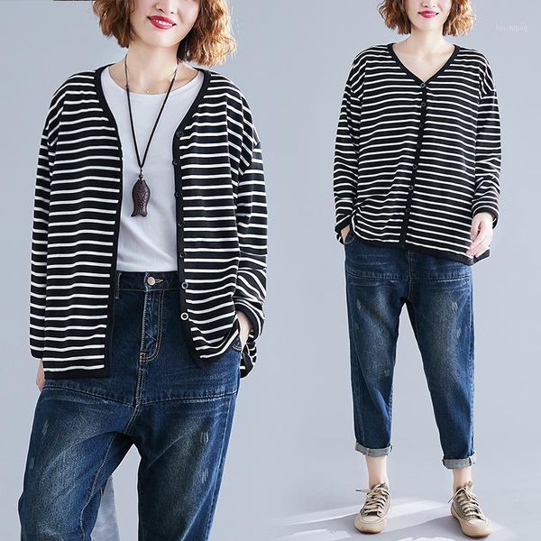 big size spring autumn women fashion elegant stripe bolero ladies female plus large cotton outerwear cardigan jacket coat1, Black;brown
big size spring autumn women fashion elegant stripe bolero ladies female plus large cotton outerwear cardigan jacket coat1, Black;brown