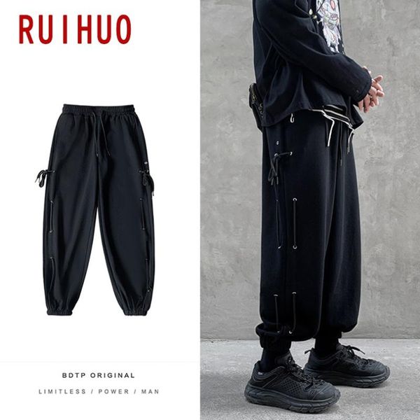 men's pants ruihuo mens ankle-length hip hop harem men clothing trousers jogger harajuku sweatpants 2021 m-3xl, Black
men's pants ruihuo mens ankle-length hip hop harem men clothing trousers jogger harajuku sweatpants 2021 m-3xl, Black