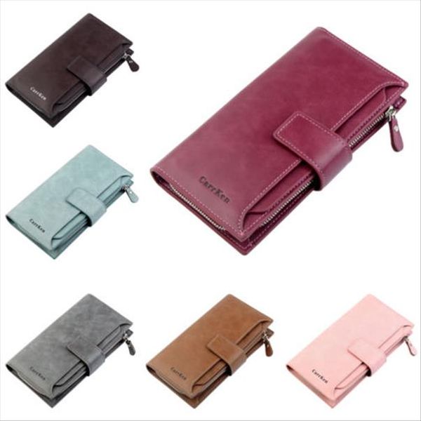 6 color 2019 new fashion women wallets hasp nubuck leather zipper wallet womens long design purse two fold more color clutch, Red;black 
6 color 2019 new fashion women wallets hasp nubuck leather zipper wallet womens long design purse two fold more color clutch, Red;black