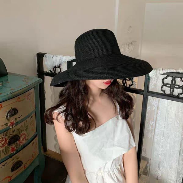 female summer women's hepburn style vintage design wide side straw solid color holiday beach big sun hat 201015, Blue;gray
female summer women's hepburn style vintage design wide side straw solid color holiday beach big sun hat 201015, Blue;gray