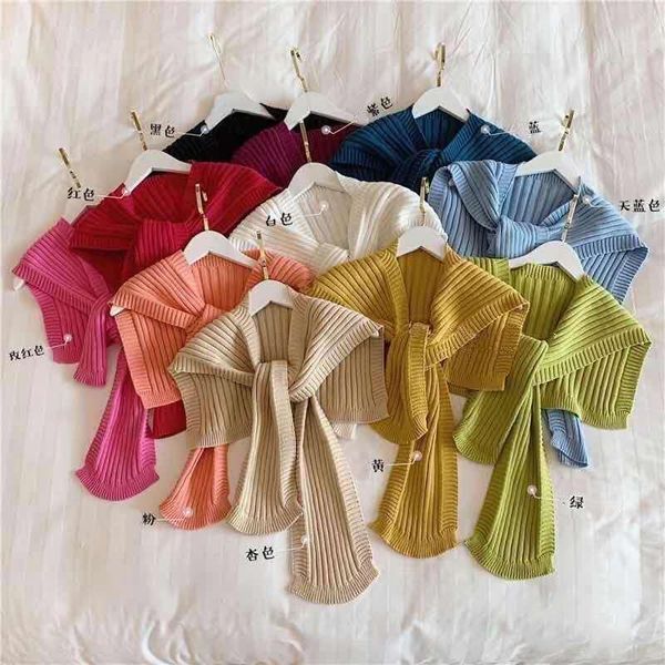 women's knits & tees simple knitted women sweaters swing bow 2021 autumn winter ladies shawl all-match shirts dress fake collar female, White
women's knits & tees simple knitted women sweaters swing bow 2021 autumn winter ladies shawl all-match shirts dress fake collar female, White