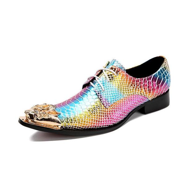 2020 night club mixed colors shoes men metal pointed toe business man party footwear genuine leather spring wedding dress shoes, Black
2020 night club mixed colors shoes men metal pointed toe business man party footwear genuine leather spring wedding dress shoes, Black