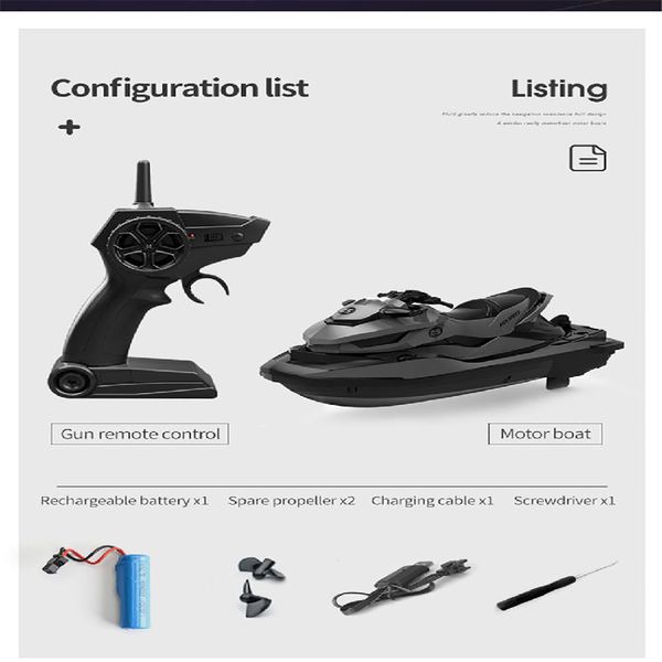rctown m5 2.4g mini remote control rc boat speedboat motorboat children's toys model for water speed boat skiing in summer toys
rctown m5 2.4g mini remote control rc boat speedboat motorboat children's toys model for water speed boat skiing in summer toys