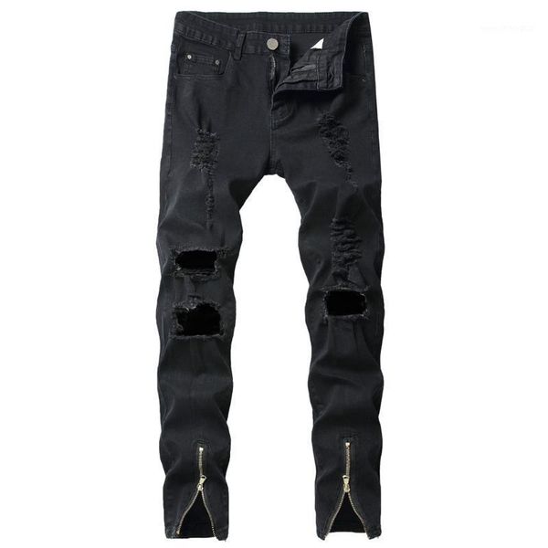 men's jeans men's fashion elastic personality stretch ripped denim trousers mens spring autumn slim pants#p31, Blue
men's jeans men's fashion elastic personality stretch ripped denim trousers mens spring autumn slim pants#p31, Blue