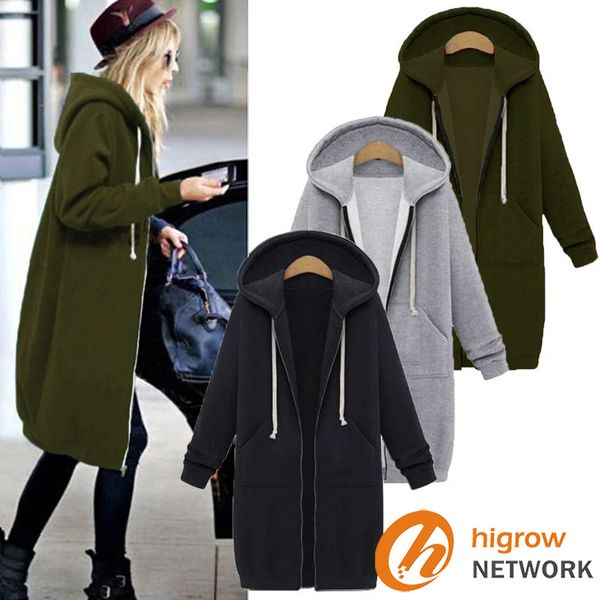 12color plus size woman clothes designer hooded long sleeved fleece sweater 2020 fall winter women mid-length zipper jacket coat d82606, Tan;black
12color plus size woman clothes designer hooded long sleeved fleece sweater 2020 fall winter women mid-length zipper jacket coat d82606, Tan;black