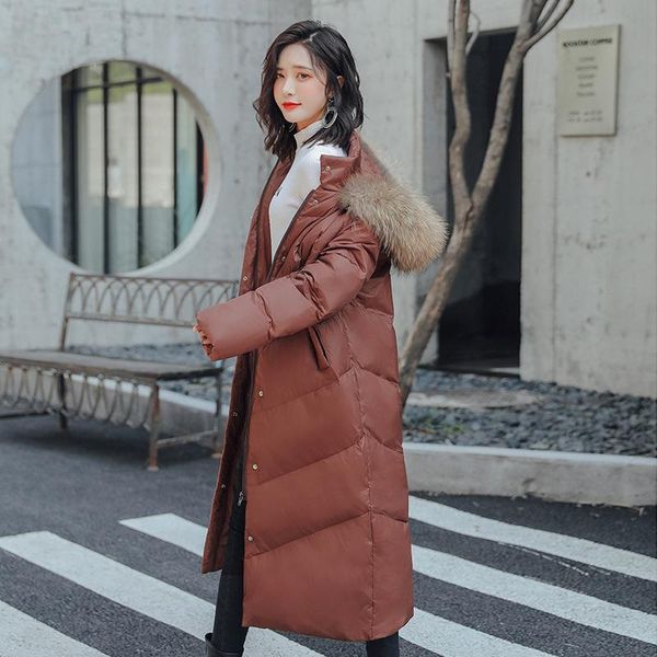 hooded fur collar winter down coat jacket thick warm women waist parkas fashion clothing white duck long hipster ladies coats, Black
hooded fur collar winter down coat jacket thick warm women waist parkas fashion clothing white duck long hipster ladies coats, Black