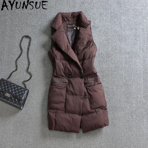 ayunsue 2019 women's vest autumn winter sleeveless jacket long womens vests winter outerwear chalecos para mujer 1608 kj33511, Black;white
ayunsue 2019 women's vest autumn winter sleeveless jacket long womens vests winter outerwear chalecos para mujer 1608 kj33511, Black;white