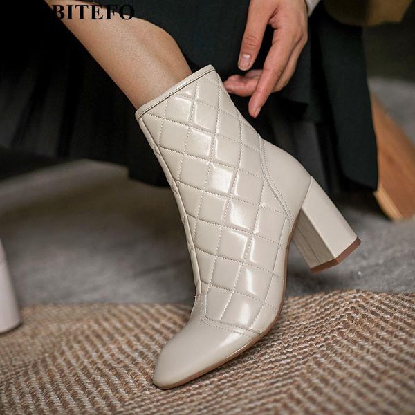 boots allbitefo genuine leather brand heels ankle for women thick heel shoes, Black
boots allbitefo genuine leather brand heels ankle for women thick heel shoes, Black