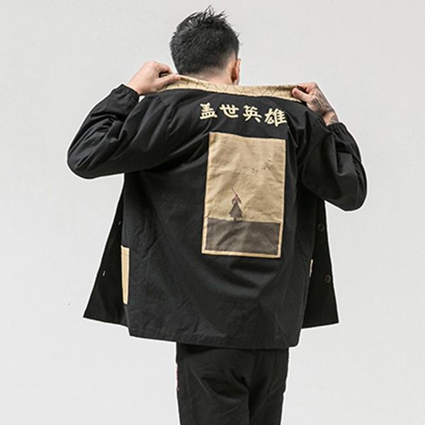 новая ветровка осень мужская китайский стиль куртка harajuku hipster streetwear kanji parted мода плюс размер пальто высокого качества, Black;brown
новая ветровка осень мужская китайский стиль куртка harajuku hipster streetwear kanji parted мода плюс размер пальто высокого качества, Black;brown