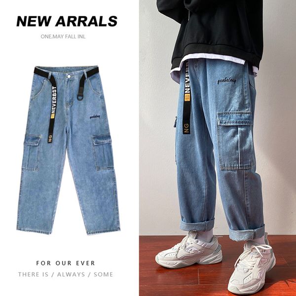 new hip hop design brand jeans for men's straight 2021 spring fashion punk skateboard moto bike pocket vintage jean plus oversize qw1y, Blue
new hip hop design brand jeans for men's straight 2021 spring fashion punk skateboard moto bike pocket vintage jean plus oversize qw1y, Blue