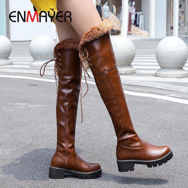 enmayer faux fur fretwork heels over the knee high boots lace-up round toe solid short plush white boots zipper med womens shoes1, Black
enmayer faux fur fretwork heels over the knee high boots lace-up round toe solid short plush white boots zipper med womens shoes1, Black