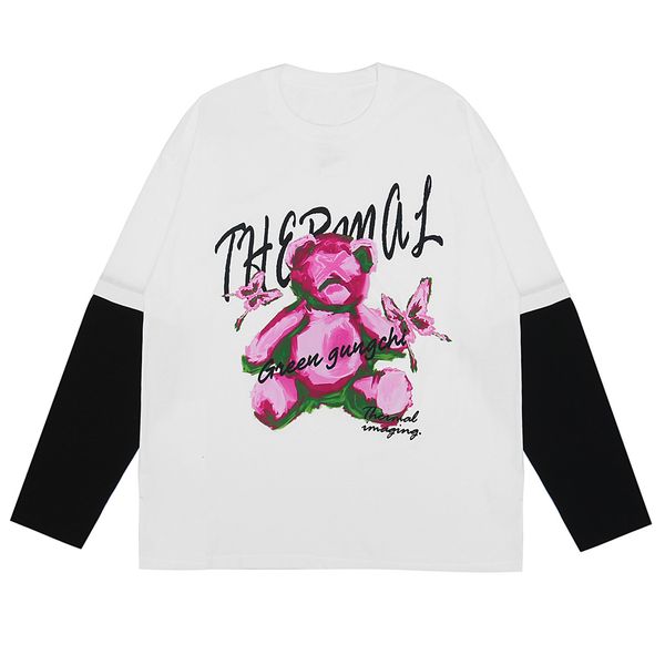 2021 new streetwear bear butterfly print long sleeve shirts fake two oversized tshirts hip hop harajuku t shirt casual autumn tees jmty, White;black
2021 new streetwear bear butterfly print long sleeve shirts fake two oversized tshirts hip hop harajuku t shirt casual autumn tees jmty, White;black