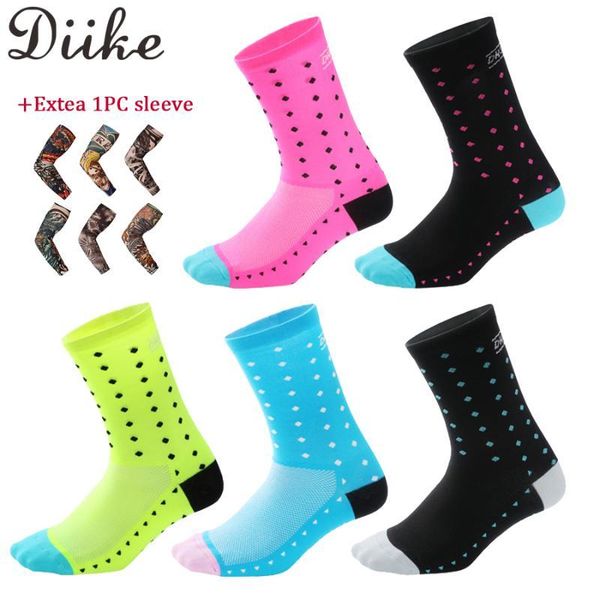 diike cycling socks racing bicycle sock sports sock riding running socks middle tube man and women sport, Black
diike cycling socks racing bicycle sock sports sock riding running socks middle tube man and women sport, Black