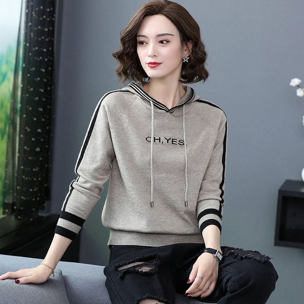 hooded sweater plus size women's hoodies fashion casual big size ladies knit pullover hooded, Black
hooded sweater plus size women's hoodies fashion casual big size ladies knit pullover hooded, Black