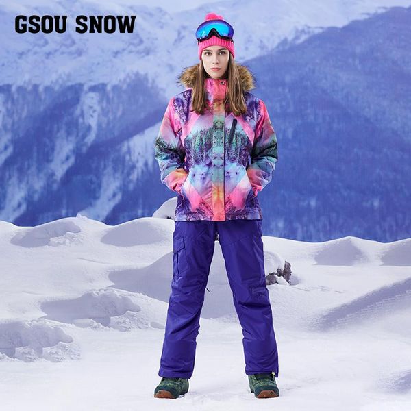 skiing jackets gsou snow 2021 winter ski suit, women's windproof, warm, thickening, clothes, suspenders, pants
skiing jackets gsou snow 2021 winter ski suit, women's windproof, warm, thickening, clothes, suspenders, pants