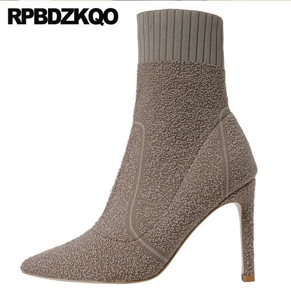 boots fall pointed toe ladies winter high heel fur knit designer shoes women luxury 2021 stiletto autumn ankle pointy sock1, Black
boots fall pointed toe ladies winter high heel fur knit designer shoes women luxury 2021 stiletto autumn ankle pointy sock1, Black