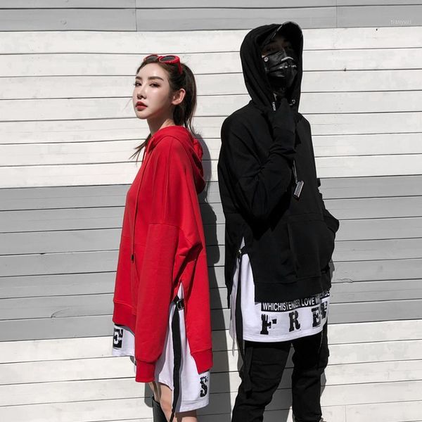 men harajuku hip hop hoodies boys oversized stage costume women patchwork sweatshirts fasle two-piece streetwear sudadera hombre1, Black
men harajuku hip hop hoodies boys oversized stage costume women patchwork sweatshirts fasle two-piece streetwear sudadera hombre1, Black