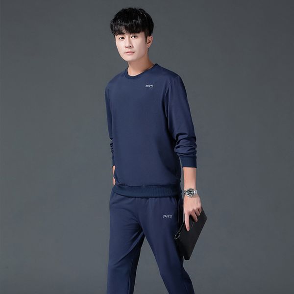 sportswear 2020 neck new casual round student suit two piece spring and autumn sweater men's coat, Gray
sportswear 2020 neck new casual round student suit two piece spring and autumn sweater men's coat, Gray