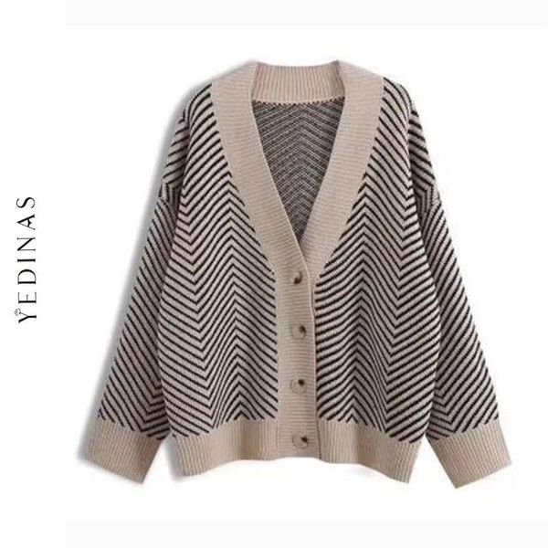 yedinas vintage cardigan women korean style knitted vintage cardigan coat patchwork sweater women 2021 autumn winter chic, White
yedinas vintage cardigan women korean style knitted vintage cardigan coat patchwork sweater women 2021 autumn winter chic, White