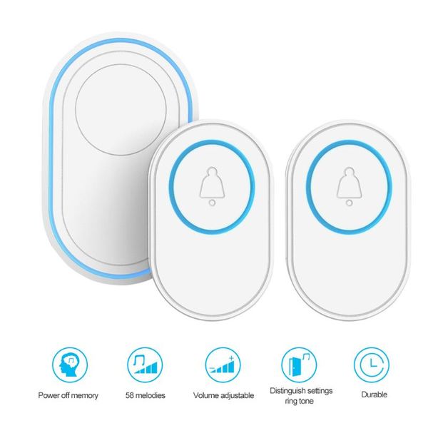 home welcome doorbell intelligent wireless doorbell waterproof smart door bell chime support tuya alarm with 433hz sensor
home welcome doorbell intelligent wireless doorbell waterproof smart door bell chime support tuya alarm with 433hz sensor