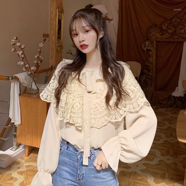 2020 spring fall women blouse ruffled collar white apricot chiffon shirt japanese lolita style ribbon elegant blusa lace ruffles1
2020 spring fall women blouse ruffled collar white apricot chiffon shirt japanese lolita style ribbon elegant blusa lace ruffles1
