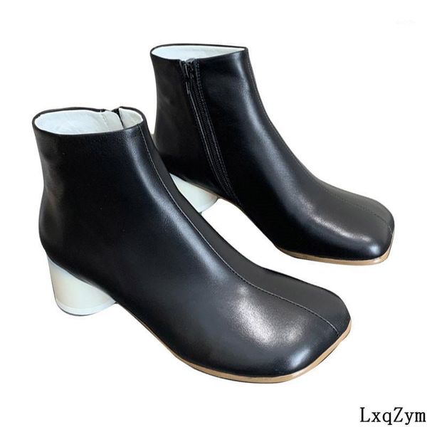 handmade sheepskin knight boots for lady new design female square toe round mid heel shoes solid black 34-401
handmade sheepskin knight boots for lady new design female square toe round mid heel shoes solid black 34-401