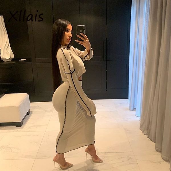 xllais 2 piece set fit suits club elastic waist two piece set fall party women outfits long sleeve and maxi skirts 201130, White
xllais 2 piece set fit suits club elastic waist two piece set fall party women outfits long sleeve and maxi skirts 201130, White