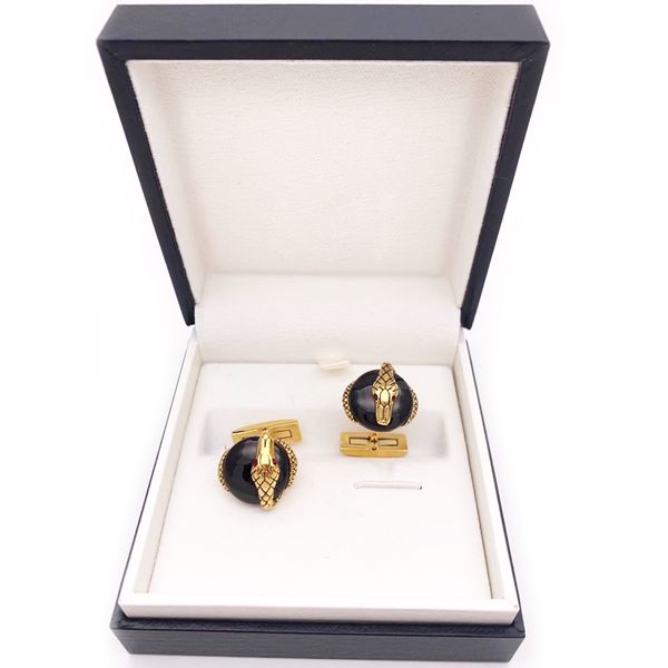 pure pearl luxury cuff links heritage range serpent detail four-color stainless steel men business suit french shirts cufflinks sleeve style, Silver
pure pearl luxury cuff links heritage range serpent detail four-color stainless steel men business suit french shirts cufflinks sleeve style, Silver