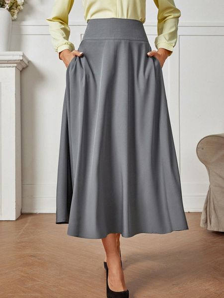 emery rose high waist hidden pocket skirt x9wk#, Black