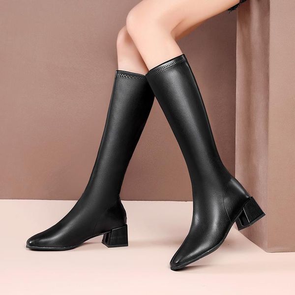 lady boots brand women's shoes booties woman 2020 low heel boots-women zipper round toe thigh high heels high sexy, Black
lady boots brand women's shoes booties woman 2020 low heel boots-women zipper round toe thigh high heels high sexy, Black