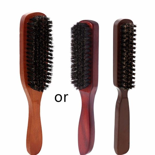 hair brush wood handle boar bristle beard comb styling detangling straightening ha jlliqs, Silver
hair brush wood handle boar bristle beard comb styling detangling straightening ha jlliqs, Silver