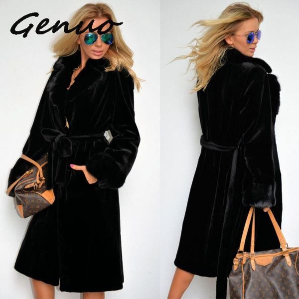 genuo new 2020 winter women faux fur coat women winter warm thick wool coat jacket new fashion black long with belt1
genuo new 2020 winter women faux fur coat women winter warm thick wool coat jacket new fashion black long with belt1