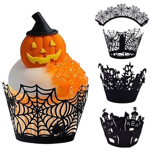 12pcs cupcake baking cup hollow out paper cake wrapper witch spiderweb castle halloween decoration
12pcs cupcake baking cup hollow out paper cake wrapper witch spiderweb castle halloween decoration