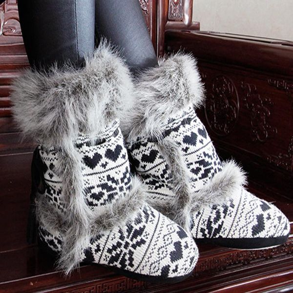 women's snow boots faux fur botas mujer fluffy plaid furry ankle boots feet super warmers ladies shoes decor fur, Black
women's snow boots faux fur botas mujer fluffy plaid furry ankle boots feet super warmers ladies shoes decor fur, Black