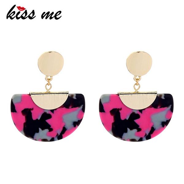 kiss me women statement earrings 2020 wholesale semcircle acrylic drop earrings fashion accessories, Silver
kiss me women statement earrings 2020 wholesale semcircle acrylic drop earrings fashion accessories, Silver