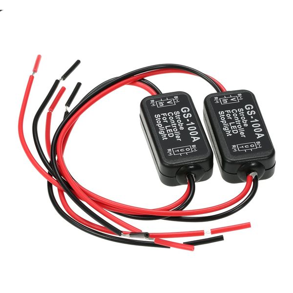 2 pcs gs-100a flash strobe controller brake light flasher module for car led brake stail lamp dc 6-30v
2 pcs gs-100a flash strobe controller brake light flasher module for car led brake stail lamp dc 6-30v