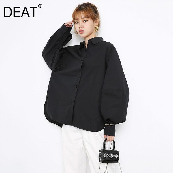 deat women black brief big size blouse new lapel long lantern sleeve loose fit shirt fashion tide spring autumn 2020 1dd0006, White
deat women black brief big size blouse new lapel long lantern sleeve loose fit shirt fashion tide spring autumn 2020 1dd0006, White