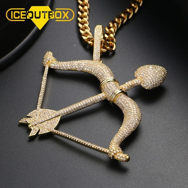 fashion big full of rhinestone bow arrow pendant necklace iced cubic zircon for men's hip hip jewelry gold charm chain drop ship 201013, Silver
fashion big full of rhinestone bow arrow pendant necklace iced cubic zircon for men's hip hip jewelry gold charm chain drop ship 201013, Silver