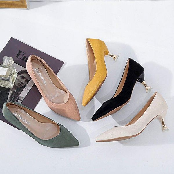 women's high heels 2020 new autumn korean style pointed shallow mouth style simple fashion stiletto women shoes, Black
women's high heels 2020 new autumn korean style pointed shallow mouth style simple fashion stiletto women shoes, Black
