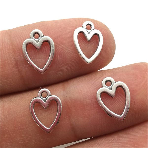 lot 100pcs mini heart antique silver charms pendants jewelry making diy keychain pendant for bracelet earrings 11*8mm dh0831, Bronze;silver
lot 100pcs mini heart antique silver charms pendants jewelry making diy keychain pendant for bracelet earrings 11*8mm dh0831, Bronze;silver