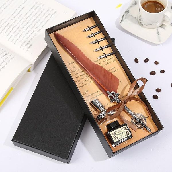 natural feather making feather pen personality design european stationery set fashion black box packaging writing tool1
natural feather making feather pen personality design european stationery set fashion black box packaging writing tool1