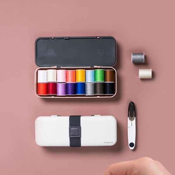 1 set of sewing kit multifunctional portable threads for home travel professional organizer storage box kg-851, Black
1 set of sewing kit multifunctional portable threads for home travel professional organizer storage box kg-851, Black