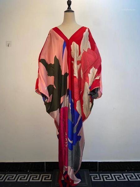 2020 exlcusive summer european printing silk kafan long dress for lady dashiki african boubou for women1, Red
2020 exlcusive summer european printing silk kafan long dress for lady dashiki african boubou for women1, Red