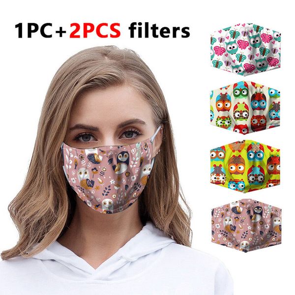 cloth reusable 1pc washable mask+2 filters face colored owl print kids cover mouth mask with design masque
cloth reusable 1pc washable mask+2 filters face colored owl print kids cover mouth mask with design masque