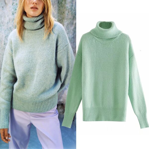 2021 new green wool blend turtleneck knitted women autumn winter long sleeve ladies loose casual sweater pullover hz8j, White;black
2021 new green wool blend turtleneck knitted women autumn winter long sleeve ladies loose casual sweater pullover hz8j, White;black