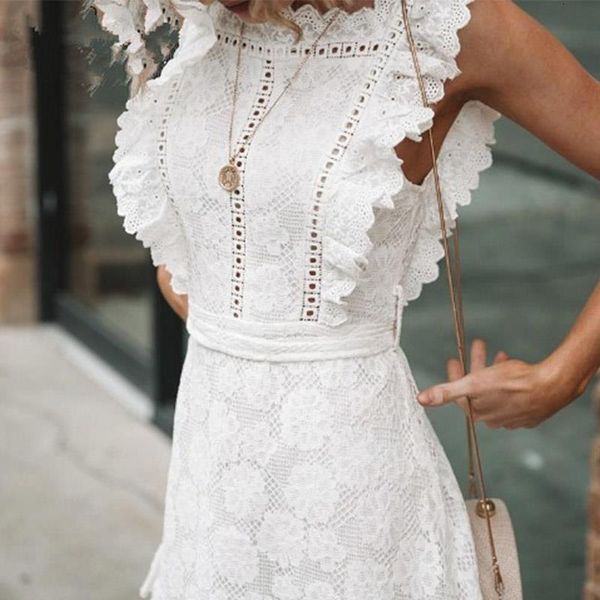 white dress floral lace mesh women dresses hollow out summer slim dress elegant backless mini dress party sundress, Black;gray
white dress floral lace mesh women dresses hollow out summer slim dress elegant backless mini dress party sundress, Black;gray