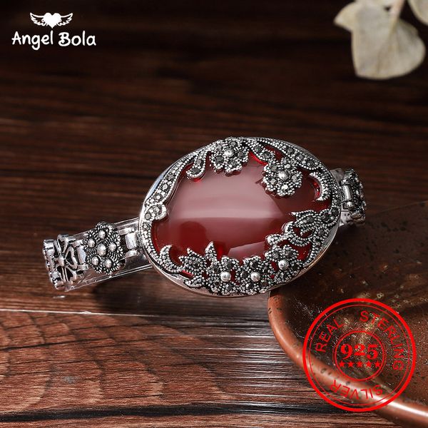 sterling real natural red stone 925 vintage овал цветы браслет гранат s925 тайские серебряные браслеты для женщин ювелирных изделий, Silver
sterling real natural red stone 925 vintage овал цветы браслет гранат s925 тайские серебряные браслеты для женщин ювелирных изделий, Silver