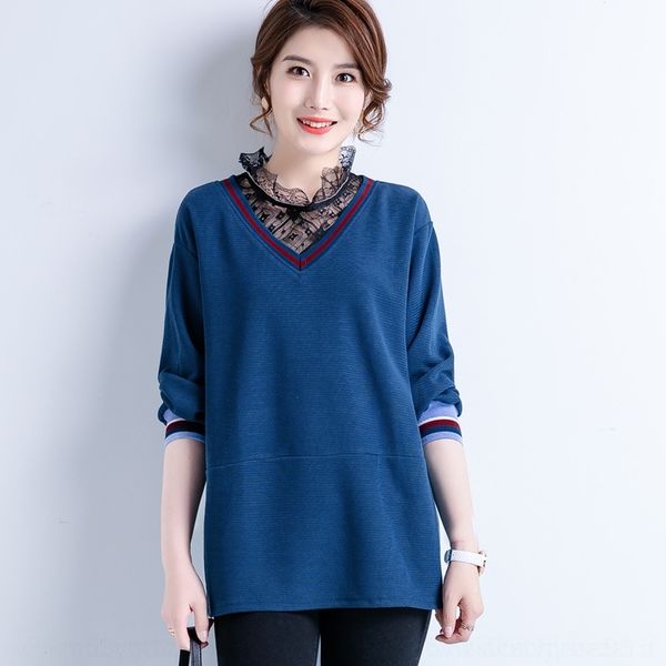 jni4o 2020 casual loose large size lace stitching sweater korean style fat pullover pullover pulloverpullovermm women's spring and au, Black
jni4o 2020 casual loose large size lace stitching sweater korean style fat pullover pullover pulloverpullovermm women's spring and au, Black