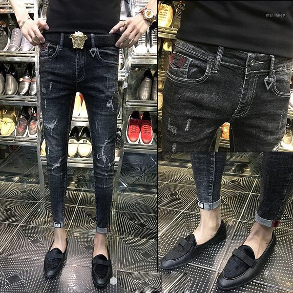 wholesale 2020 fashion casual denim hip hop teenagers pants male korean slim feet social guy tight stretch jeans men1, Blue
wholesale 2020 fashion casual denim hip hop teenagers pants male korean slim feet social guy tight stretch jeans men1, Blue