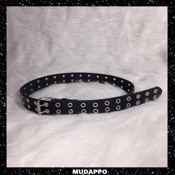 versatile and practical tuku street girl's own disco double row hole belt, Black;brown
versatile and practical tuku street girl's own disco double row hole belt, Black;brown
